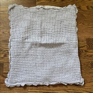 Pine cone hill purple crochet pillowcase